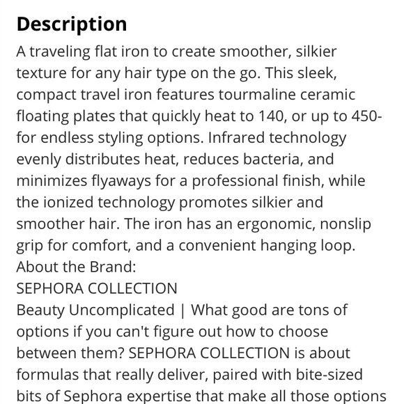 SEPHORA travel straightener - Picture 2 of 3